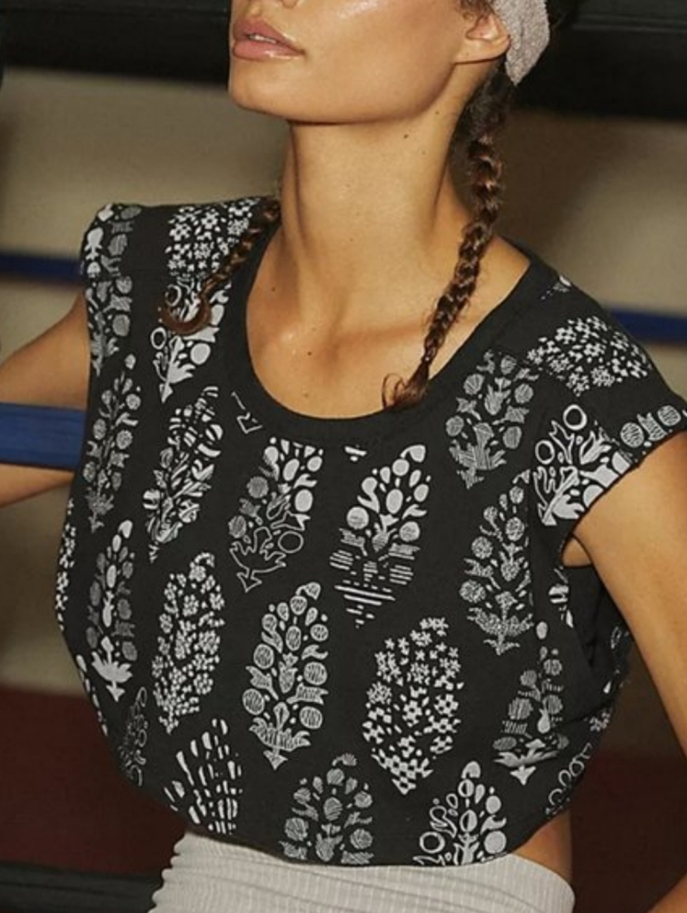Free People Movement Hot Shot black and white Size Small